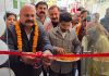 MLA Yudhvir Sethi inaugurating a restaurant in Jammu on Friday.