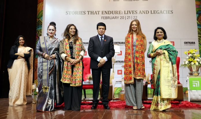 Dr Madhu Chitkara, Pro-Chancellor, Chitkara University posing along with others during a function held on Saturday. Dr Madhu Chitkara, Pro-Chancellor, Chitkara University posing along with others during a function held on Saturday.