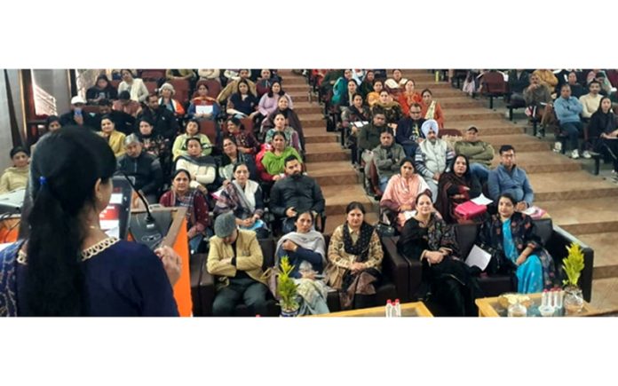 Participants during a training program organized by SCERT in Jammu. Participants during a training program organized by SCERT in Jammu.