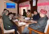 CM Omar Abdullah chairing a meeting on Friday.
