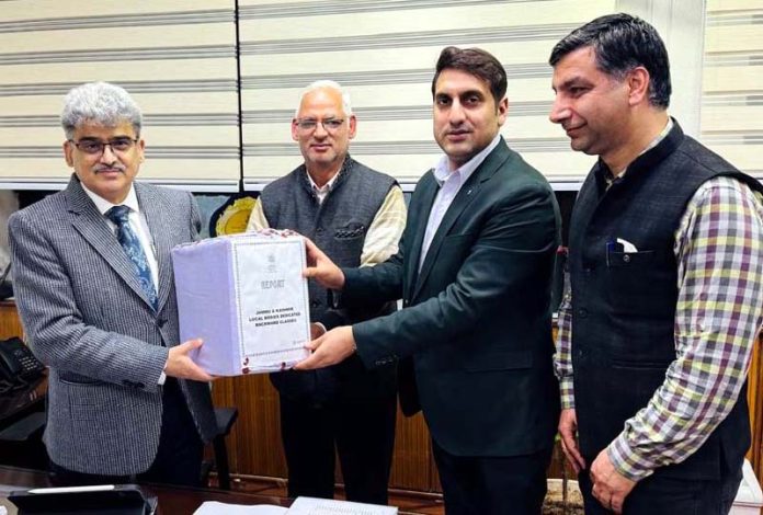 OBC Commission chairman Justice (Retd) Janak Raj Kotwal submitting report to CS Atal Dulloo. OBC Commission chairman Justice (Retd) Janak Raj Kotwal submitting report to CS Atal Dulloo.