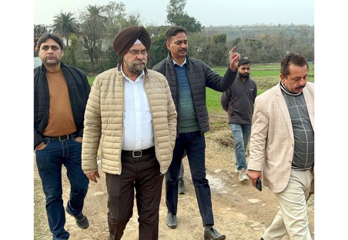 Director Agriculture during visit to Udhampur.