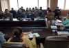 Commissioner Secretary H&UDD Mandeep Kaur chairing a meeting at JMC Conference Hall on Tuesday.