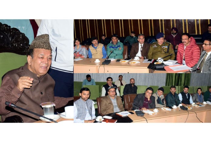 Speaker Abdul Rahim Rather interacting with media on Tuesday. Speaker Abdul Rahim Rather interacting with media on Tuesday.