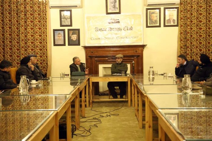Dignitaries participating in 5th Session of Amar Singh Club in Srinagar. Dignitaries participating in 5th Session of Amar Singh Club in Srinagar.