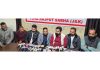 Yuva Rajput Sabha leaders addressing press conference at Jammu on Wednesday. —Excelsior/Rakesh