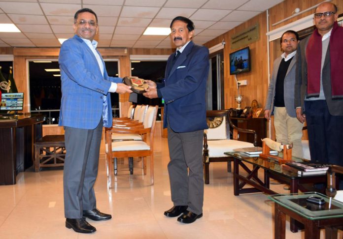 Vice-Chancellor of BGSBU meeting with GOC Romeo Force.