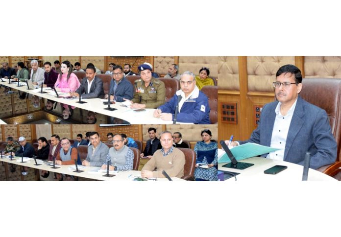 Principal Secretary chairing a meeting on Friday.