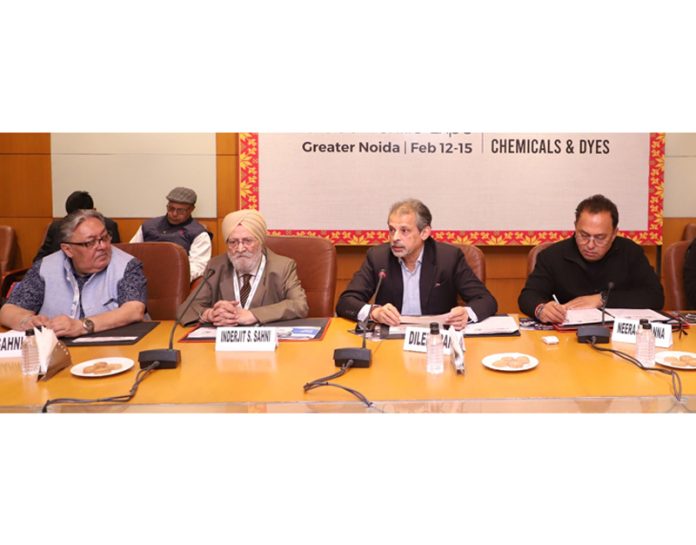 Dileep Baid, Chairman of EPCH along with others during a function held on Tuesday.