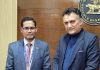 Chair of PHDCCI Jammu Region Chapter, Rakesh Wazir, posing with Chanderashekhar Azad, Regional Director RBI (I/c J&K and Ladakh).