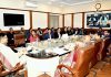 Minister Javed Ahmed Rana chairing a meeting on Tuesday.