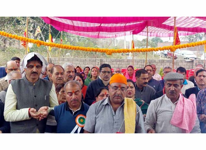 Devotees performing Havan during Bhimsen Ekadashi at Jammu. Devotees performing Havan during Bhimsen Ekadashi at Jammu.
