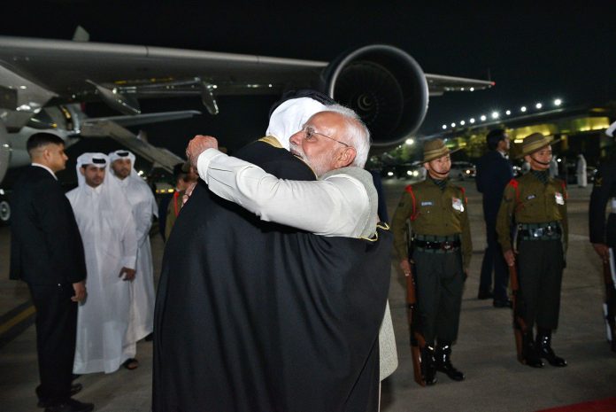 In Rare Gesture, PM Modi Receives Amir Of Qatar At Airport In Rare Gesture, PM Modi Receives Amir Of Qatar At Airport