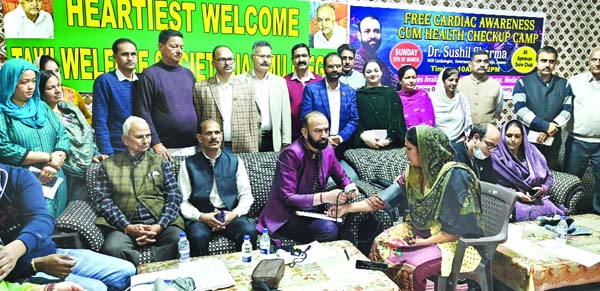 HoD Cardiology GMC & SSH Jammu Dr Sushil Sharma examining patients on Sunday. HoD Cardiology GMC & SSH Jammu Dr Sushil Sharma examining patients on Sunday.