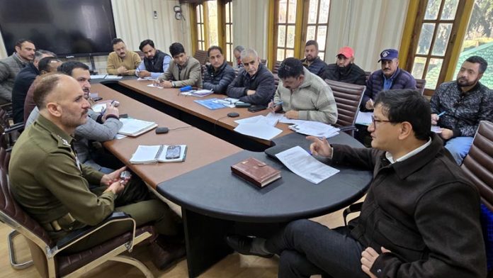DC Baramulla Reviews Road Safety Measures and Traffic Regulations in the District