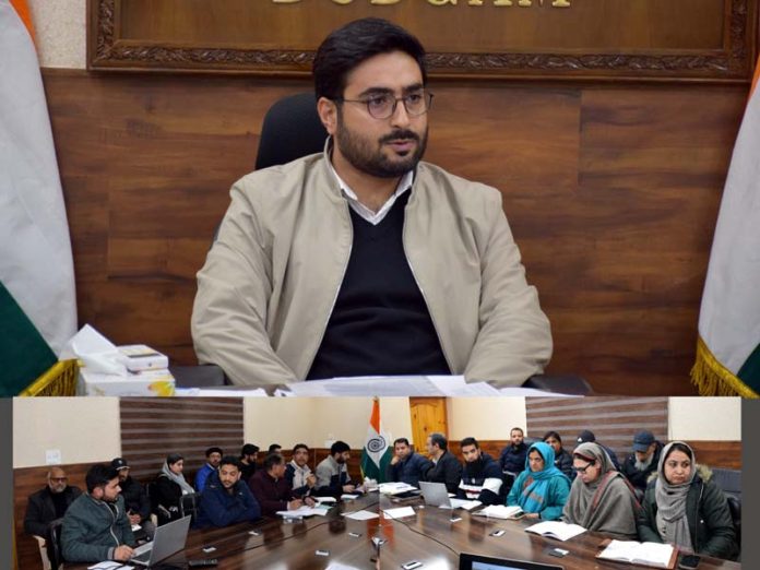 DC Budgam takes stock of progress under District Capex, removal of legacy waste & special cleanliness drives in rural areas across the district .