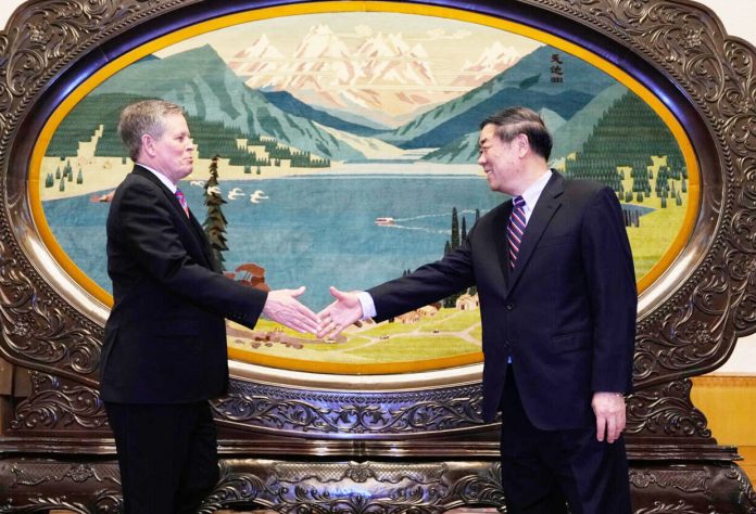 Chinese Premier meets pro-Trump US Senator Daines, calls for dialogue instead of confrontation Chinese Premier meets pro-Trump US Senator Daines, calls for dialogue instead of confrontation