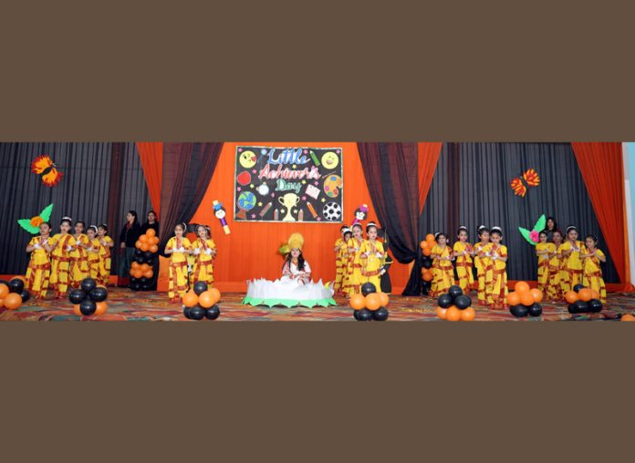 Students performing cultural item during a programme in school. Students performing cultural item during a programme in school.