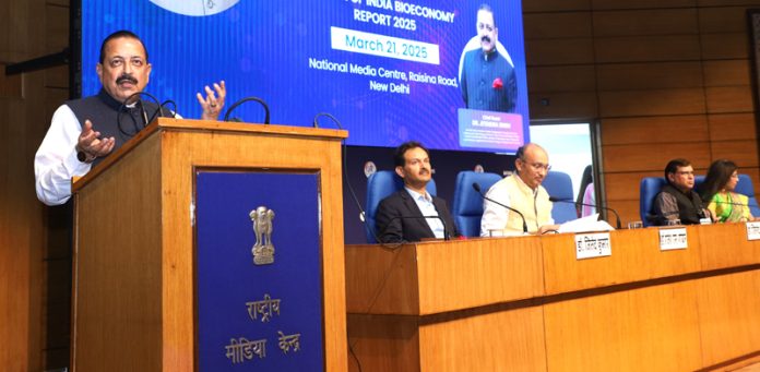 Union Minister Dr. Jitendra Singh speaking after releasing 