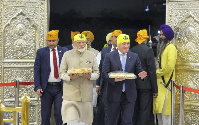 PM Modi, New Zealand Counterpart Luxon Visit Gurdwara Rakab Ganj Sahib In Delhi