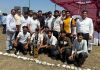 Winning team posing with trophy at Akhnoor.