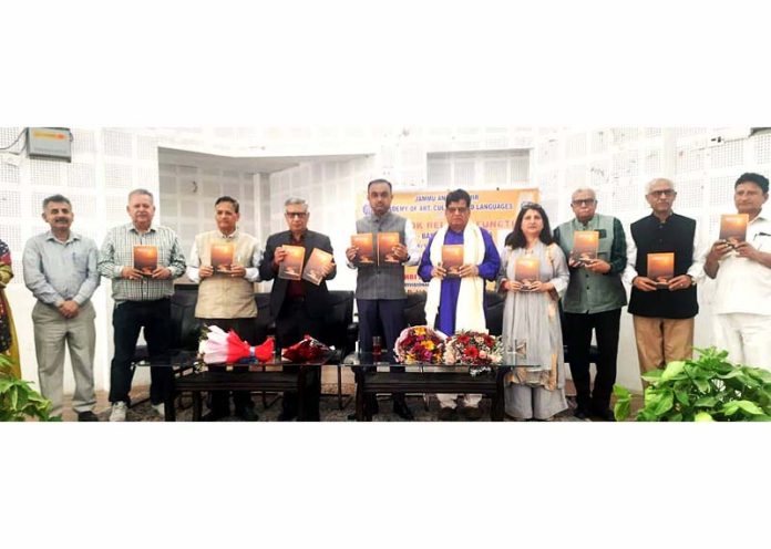 Divisional Commissioner Jammu Ramesh Kumar releasing OP Sharma Vidyarthi's book at KL Saigal Hall in Jammu. Divisional Commissioner Jammu Ramesh Kumar releasing OP Sharma Vidyarthi's book at KL Saigal Hall in Jammu.