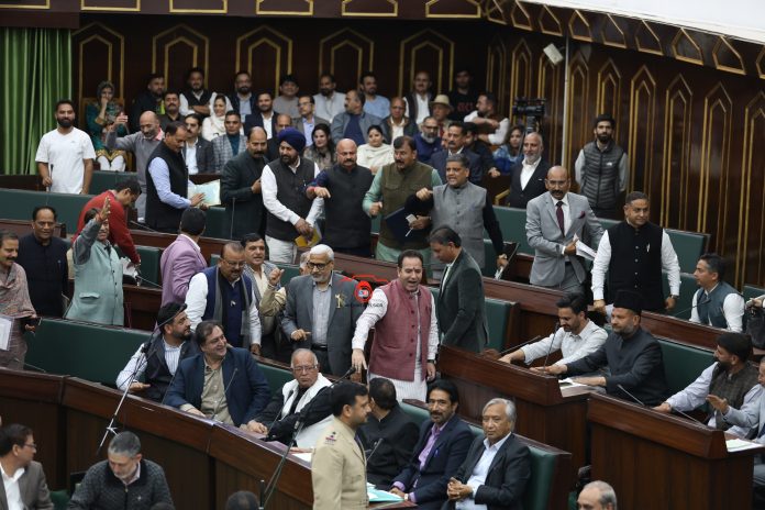 BJP Members Stage Walkout From J&K Assembly Amid Uproar Over 1931 'Martyrs' BJP Members Stage Walkout From J&K Assembly Amid Uproar Over 1931 'Martyrs'