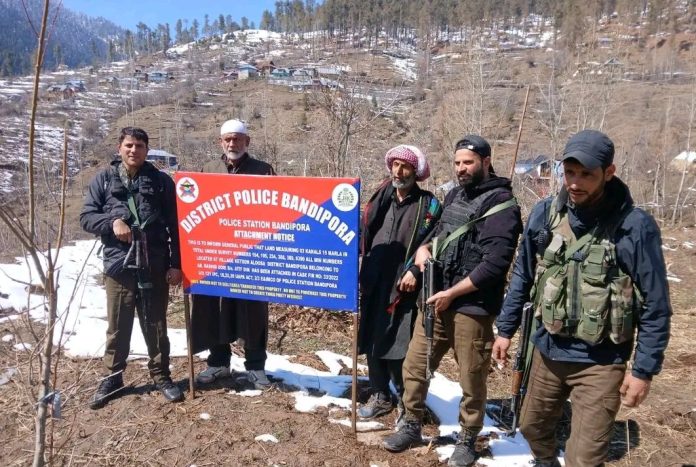 J&K Police Attach 18 Kanals Of Land Under UAPA Act In Bandipora