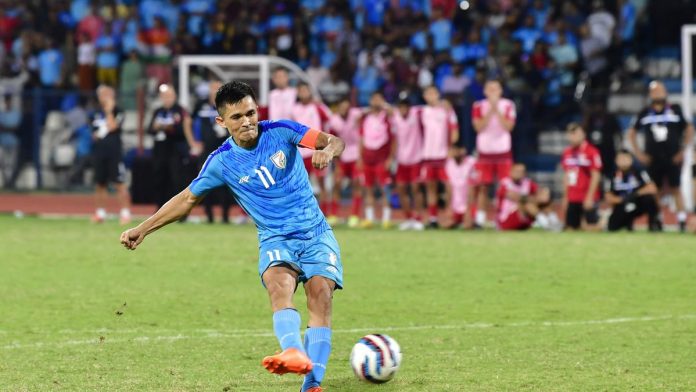 Chhetri scores on international comeback as India beat Maldives 3-0 in friendly Chhetri scores on international comeback as India beat Maldives 3-0 in friendly