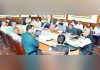 Chief Secretary chairing a meeting on Tuesday.