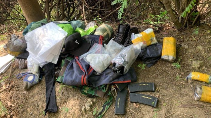 Recoveries made from village Sanyal in Hiranagar sector.