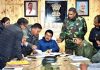 CEC Leh, Tashi Gyalson during meeting with civil and army officials.