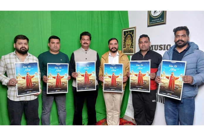 Sahil Mahajan releasing a Dogri Sufi song in Jammu on Tuesday.