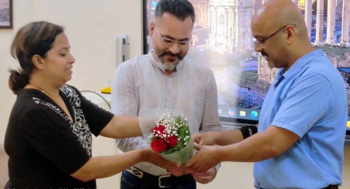 International Taekwondo Referee, Master Atul Pangotra felicitated on joining SAI, Bangalore as guest faculty. International Taekwondo Referee, Master Atul Pangotra felicitated on joining SAI, Bangalore as guest faculty.