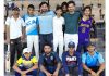 Players posing during a match at Jammu.