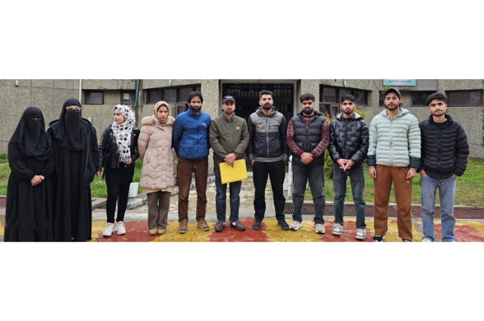 J&K Carrom team posing for a group photograph.