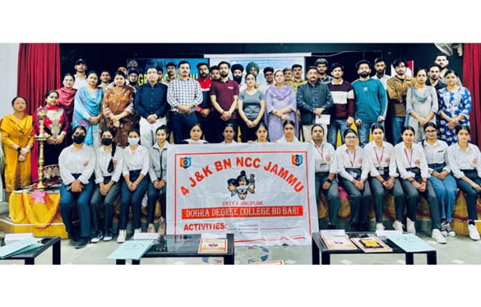 Students posing for a group photograph.