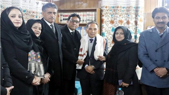 CJ Tashi Rabstan during visit to District Court Complex, Anantnag. CJ Tashi Rabstan during visit to District Court Complex, Anantnag.