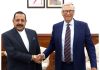 Microsoft co-founder and philanthropist Bill Gates calling on Union Minister Dr. Jitendra Singh at North Block, New Delhi.