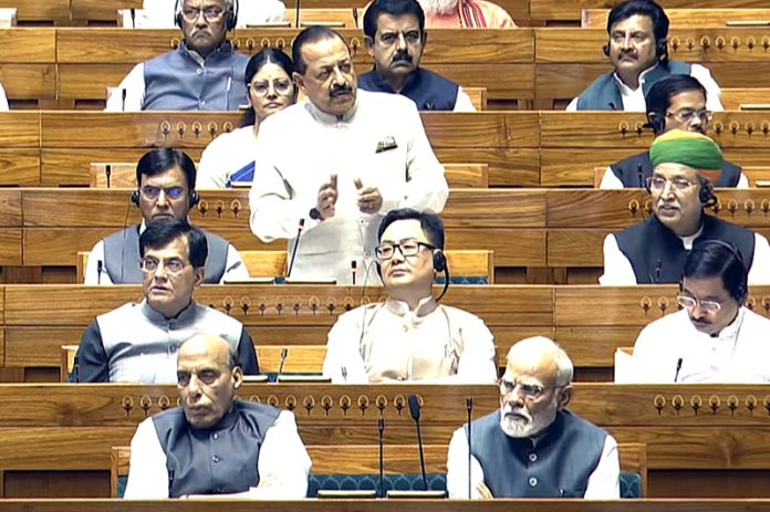 Union Minister Dr. Jitendra Singh replying to a question on 