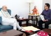 CEC Leh, Tashi Gyalson in a meeting with Home Minister Amit Shah at New Delhi.