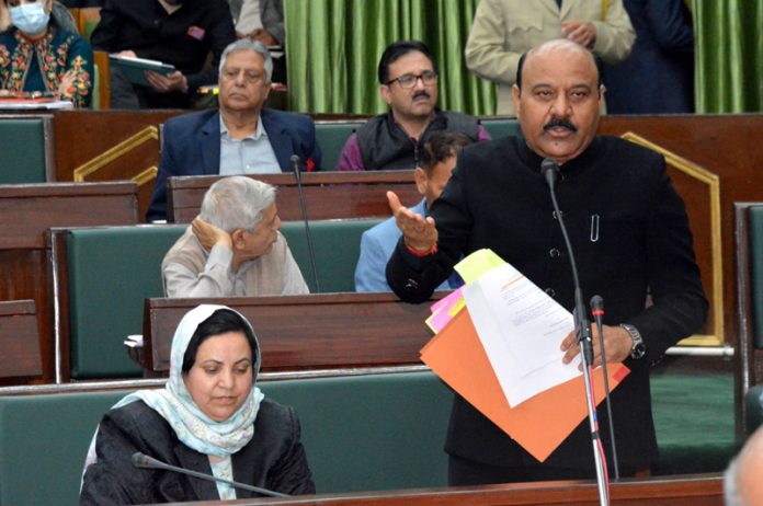 Dy CM giving reply to a question in Assembly on Wednesday.
