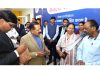 Union Minister Dr. Jitendra Singh interacting with patients during his visit to Pradhan Mantri Jan Aushadi Kendra (PMJAK) at AIIMS, New Delhi on Friday.