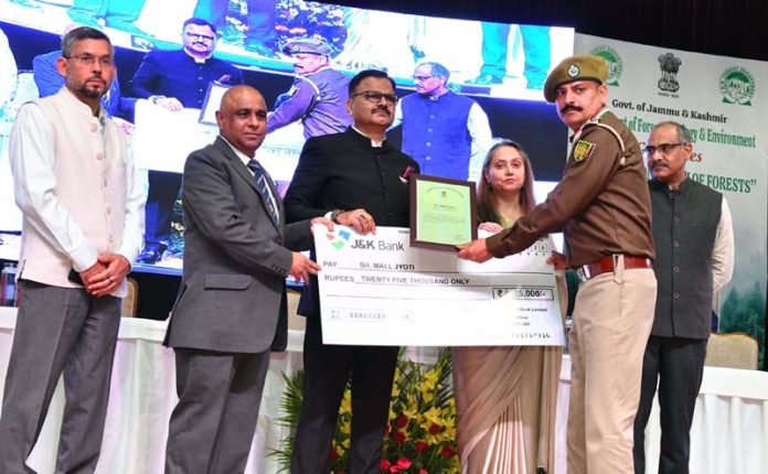 Forest Minister Javed Rana presenting certificate during a function held on Friday. Forest Minister Javed Rana presenting certificate during a function held on Friday.