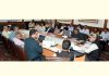 Chief Secretary chairing a meeting on Tuesday.