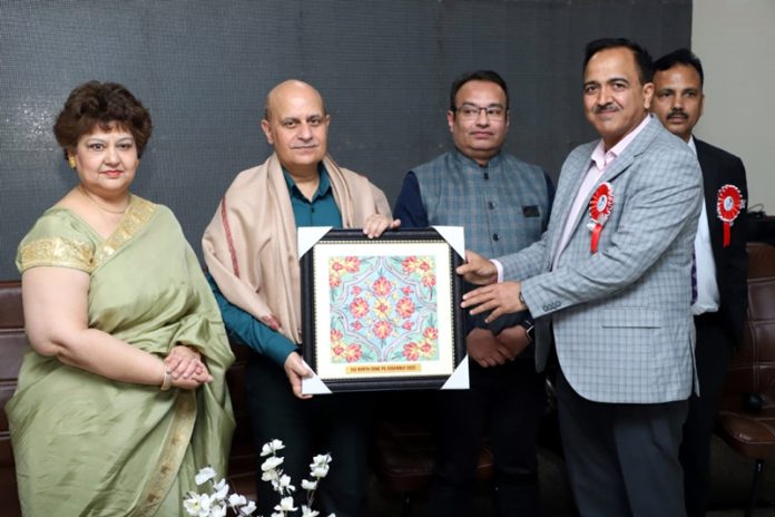 Principal, GMC Jammu, Dr Ashutosh Gupta being honoured during a program organized by Anaesthesia Department.