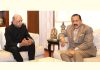 Global Head of IBM Corporation, noted American Multinational Technology Company,  Arvind Krishna calling on Union Minister Dr Jitendra Singh at New Delhi on Tuesday. 