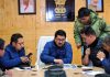 CEC LAHDC Leh, Tashi Gyalson chairing a meeting of officers in Leh.