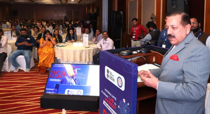 Union Minister Dr. Jitendra Singh addressing the DISHA event organised by IIT Indore at India Habitat Centre, New Delhi on Monday. Union Minister Dr. Jitendra Singh addressing the DISHA event organised by IIT Indore at India Habitat Centre, New Delhi on Monday.