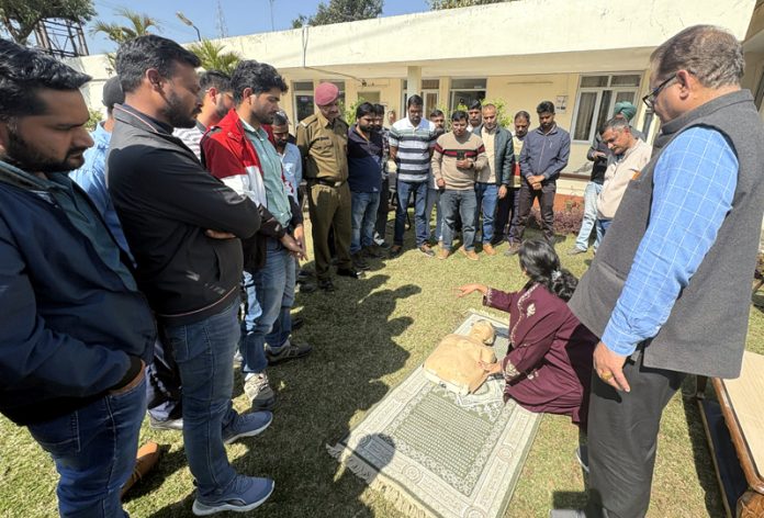 Volunteers of IRCS demonstrating during an awareness programme on Tuesday. Volunteers of IRCS demonstrating during an awareness programme on Tuesday.